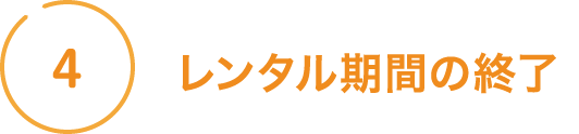 レンタル期間の終了